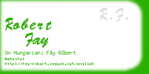 robert fay business card